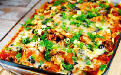 Chicken Zucchini Enchilada Casserole