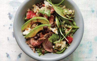 Black Bean Quinoa Salad with Steak